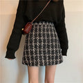 Tweed Mini Skirt | Glitter Mini Skirt | Auxxano305