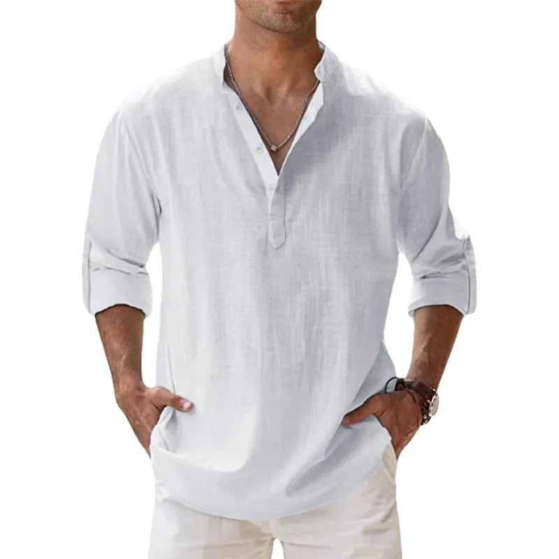 Men's Polo Shirt | Long Sleeve Polo Shirt | Auxxano305