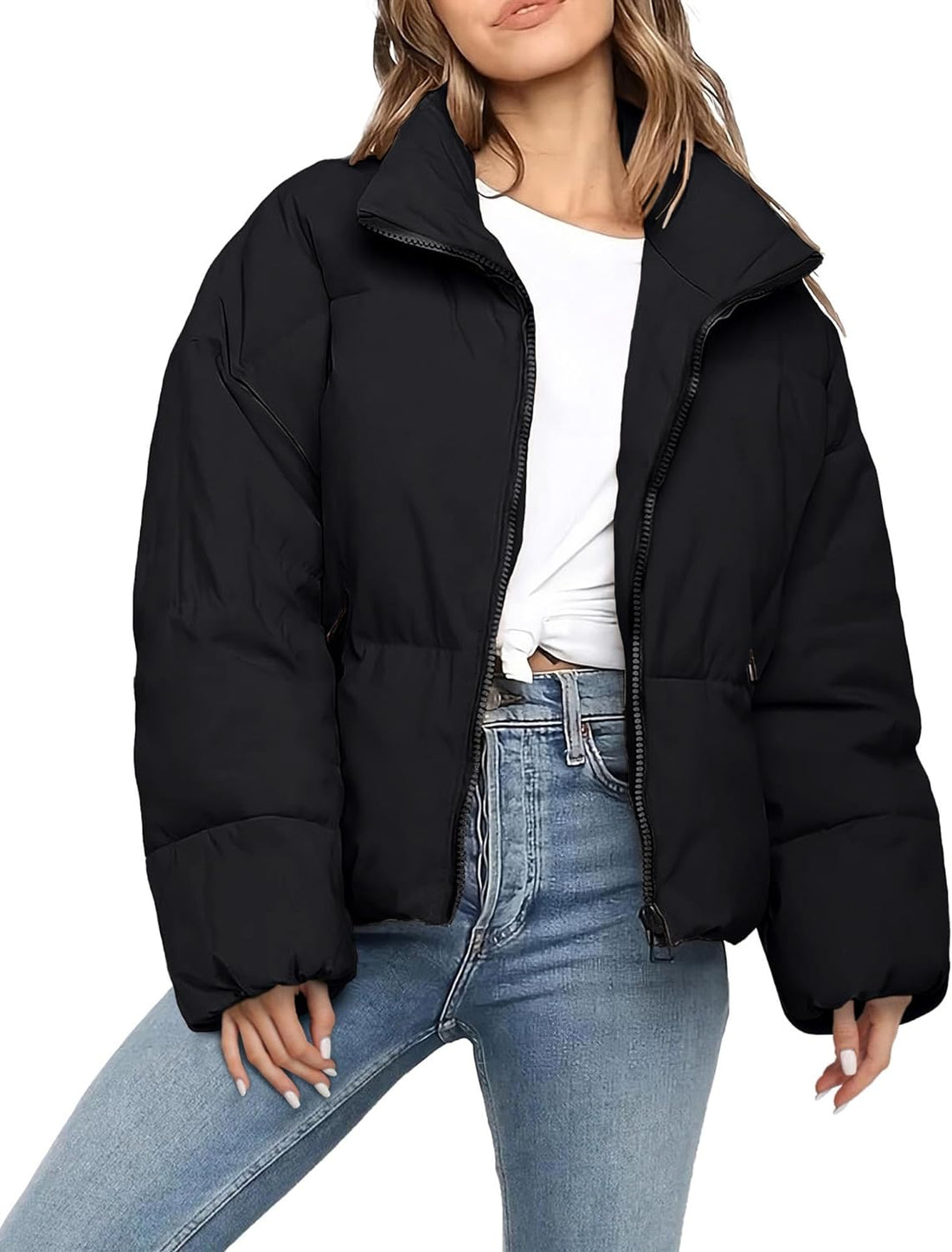 Women's Cropped Jacket | Women's Puffer Jacket | Auxxano305