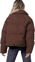 Women's Brown Puffer Jacket | Women's Puffer Jacket | Auxxano305