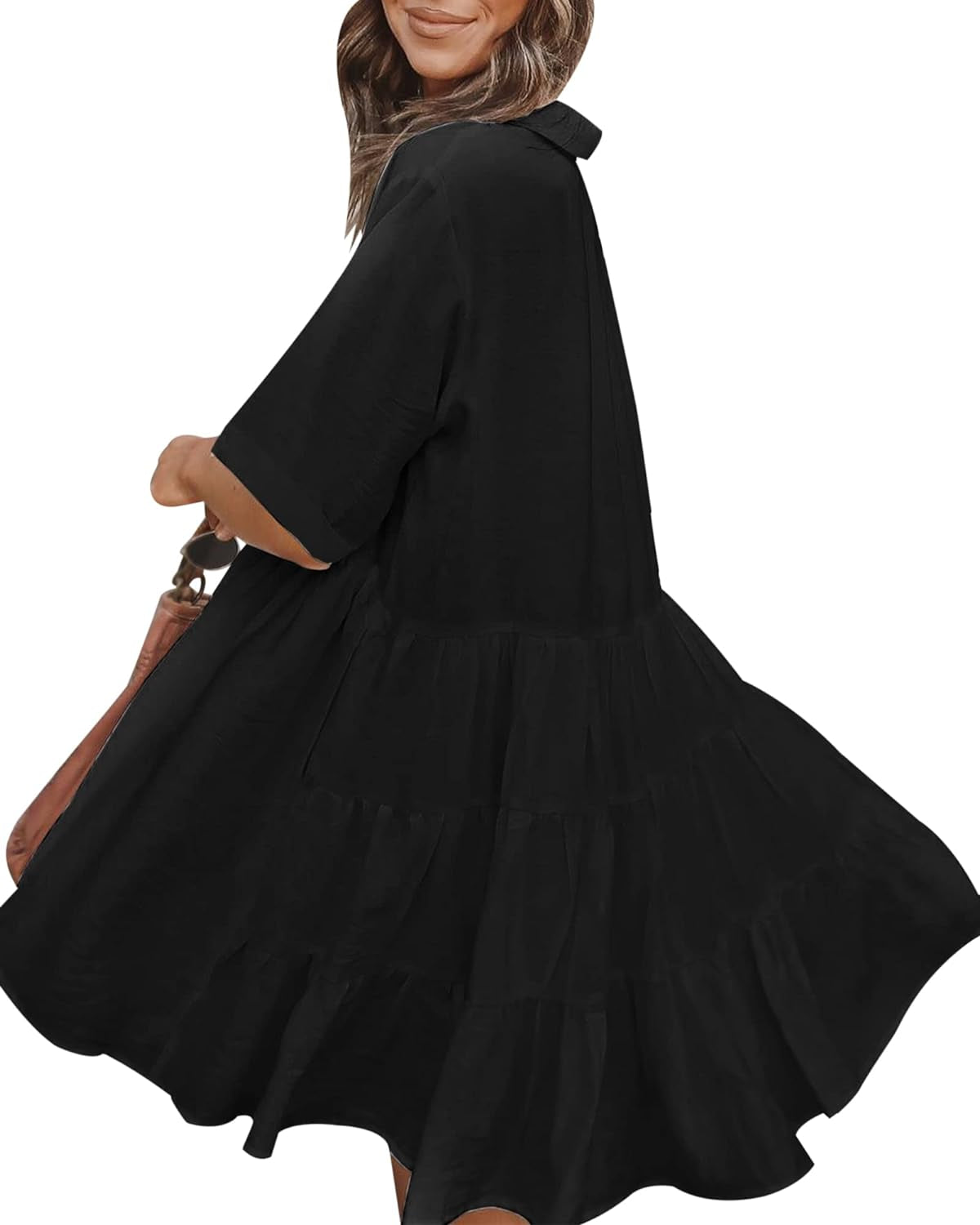 Women's Babydoll Dress | Black Babydoll Dress | Auxxano305